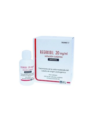 Regaxidil 20 mg/ml Solución Cutánea 4 envases