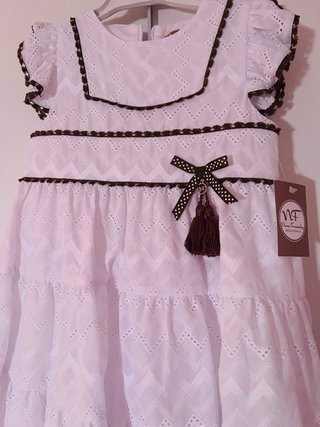 Vestido blanco niña talla 6