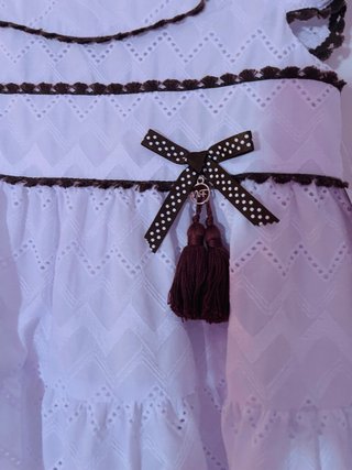 Vestido blanco niña talla 6