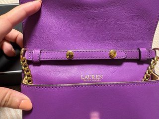 Bolso Ralph Lauren Morada y Dorada