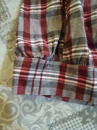 Vestido Talla Única Rojo y Blanco