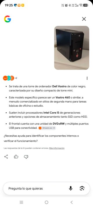 Caja Torre PC Dell Vostro Negra