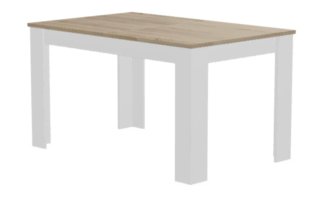 Mesa Comedor Extensible Kendra Roble/Blanco