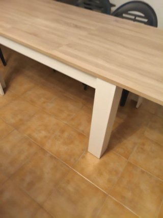 CHOLLAZO!!!MESA COMEDOR EXTENSIBLE MADERA...