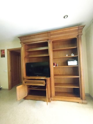 Mueble TV Madera Maciza Clásico