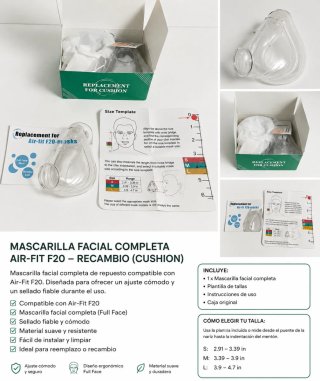 Mascarilla Facial AirFit F20 - Recambio