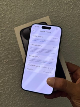 iPhone 15 Pro 256Gb Batería 88%
