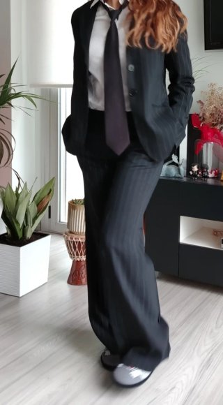 Traje Zara Negro Elegante Sin Uso