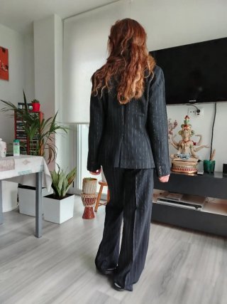 Traje Zara Negro Elegante Sin Uso