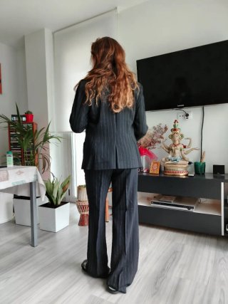 Traje Zara Negro Elegante Sin Uso