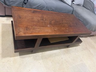 Mesa comedor madera y cristal con 6 sillas