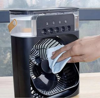 Ventilador portátil con humidificador