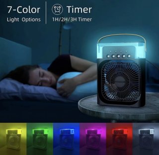 Ventilador portátil con humidificador