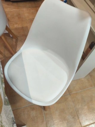 Juego de 4 Sillas Comedor Nórdicas Blancas
