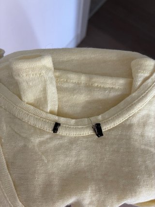 Camiseta sin mangas Massimo Dutti amarilla