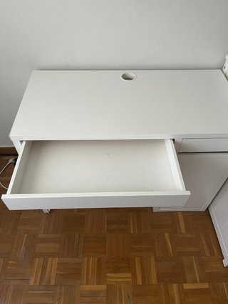 Escritorio Blanco Ikea con Cajón