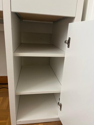 Escritorio Blanco Ikea con Cajón