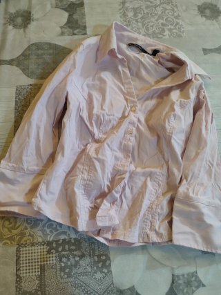 Camisa Zara Basic Rosa Talla 32