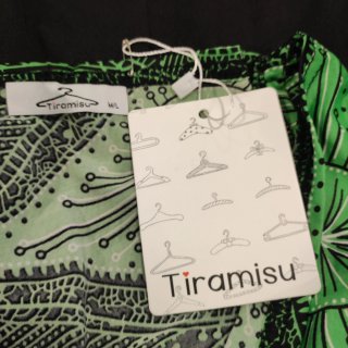Vestido largo verde y negro talla L