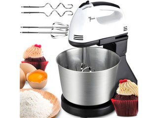 Batidora de varillas con bol y soporte 100 W