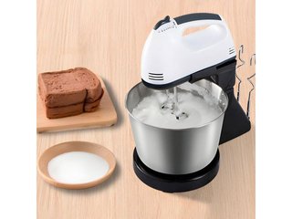 Batidora de varillas con bol y soporte 100 W