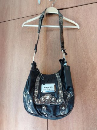 Bolso Guess Piel Oveja marrón /Dorado Sin Uso