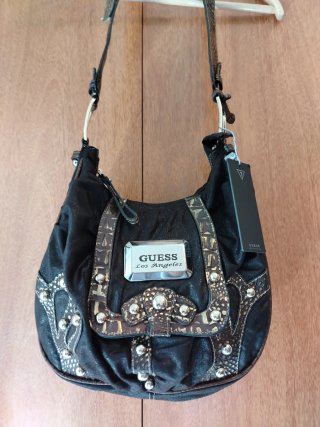Bolso Guess Piel Oveja marrón /Dorado Sin Uso