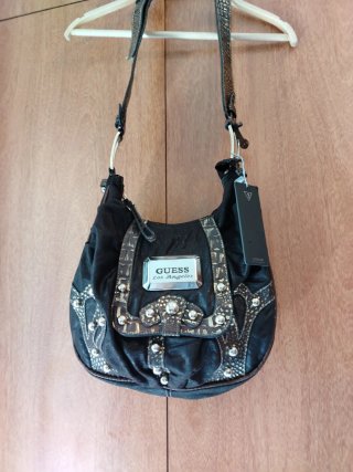 Bolso Guess Piel Oveja marrón /Dorado Sin Uso