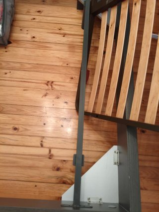 Cama Madera y Metal 200x200