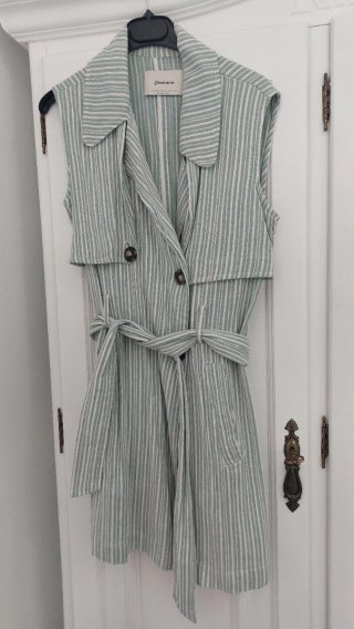 Vestido Gestuz Raya Verde Talla M
