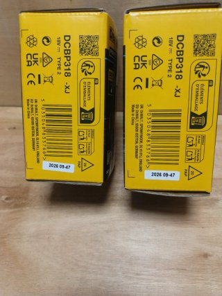 2 batterie dewalt powerstack 18v 3,5 ah