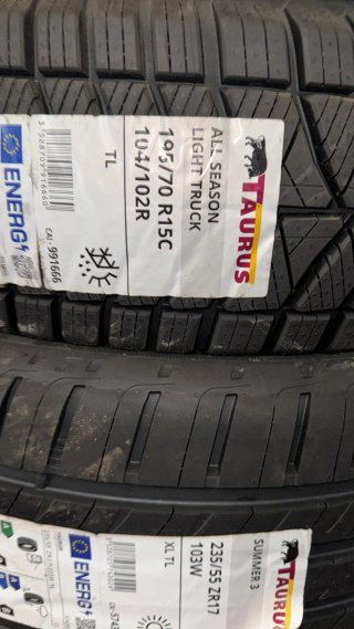Neumático Taurus 195/70 R15C 104/102R All Season