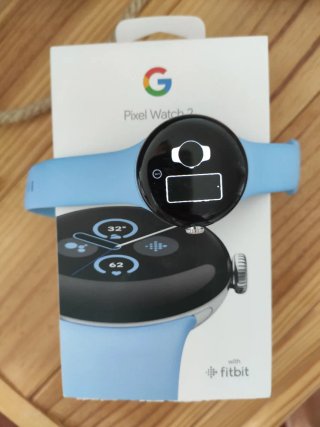Pixel Watch LTE correa Azul. Caja de Pixel 2