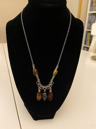 Collar Plata 925 y Ámbar