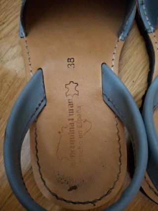 Menorquinas Azul Celeste Talla 38
