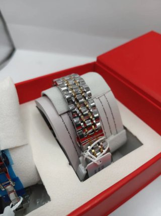 Conjunto Relojes Pareja OLEVS Azul y Dorado
