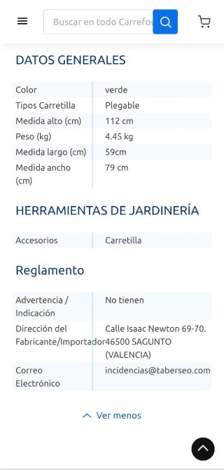 Carretilla Plegable IdealGarden