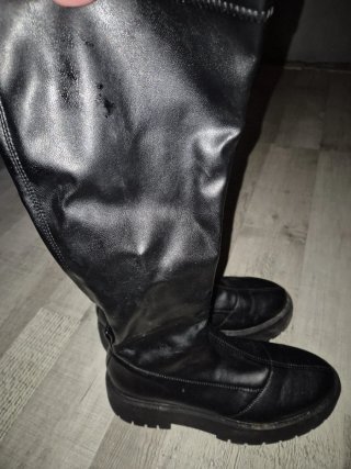 Botas altas negras con plataforma