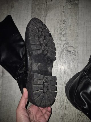 Botas altas negras con plataforma