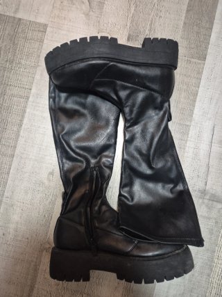 Botas altas negras con plataforma