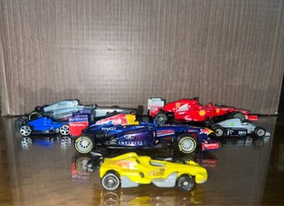 6 Coches de Carreras Miniatura