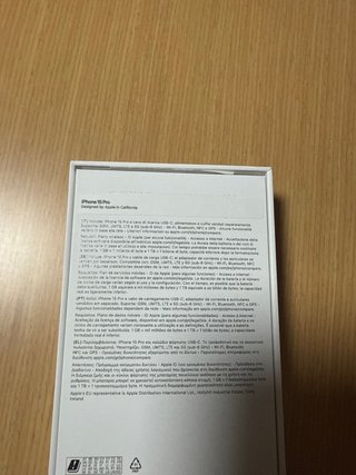 Caja iPhone 15 Pro
