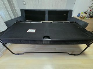 Sofá Cama Gris Tela