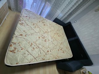 Sofá Cama Gris Tela