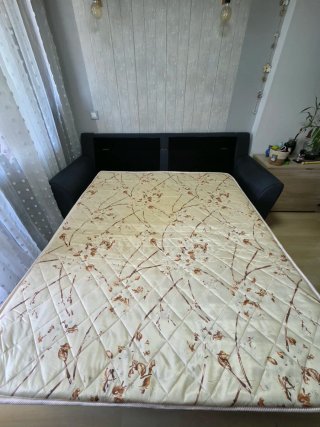 Sofá Cama Gris Tela