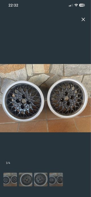Seis BBS RA 375 15” 4x100 Golf Mk1/Mk2