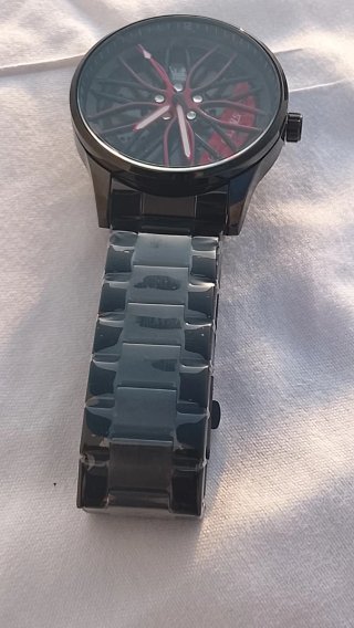 Reloj deportivo hombre negro y rojo