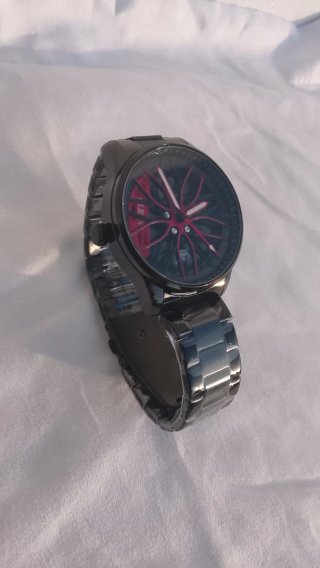 Reloj deportivo hombre negro y rojo