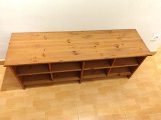 Zapatero/Mesa TV Ikea Leksvik Madera