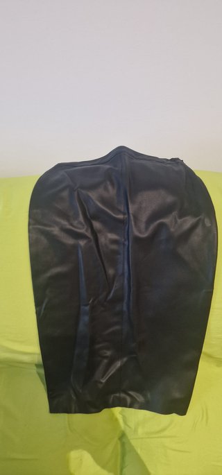 Falda Lápiz Polipiel Negra Primark Talla 34